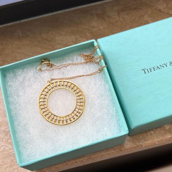 Tiffany & Co. Circular Gold Necklace - Picture 2 of 8